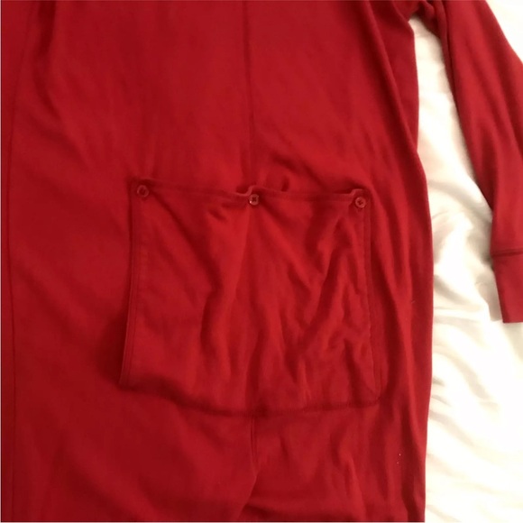 Vtg The Disney Catalog Jumpsuit Pajama Red Butt Flap L/XL Disney Characters - Picture 9 of 14